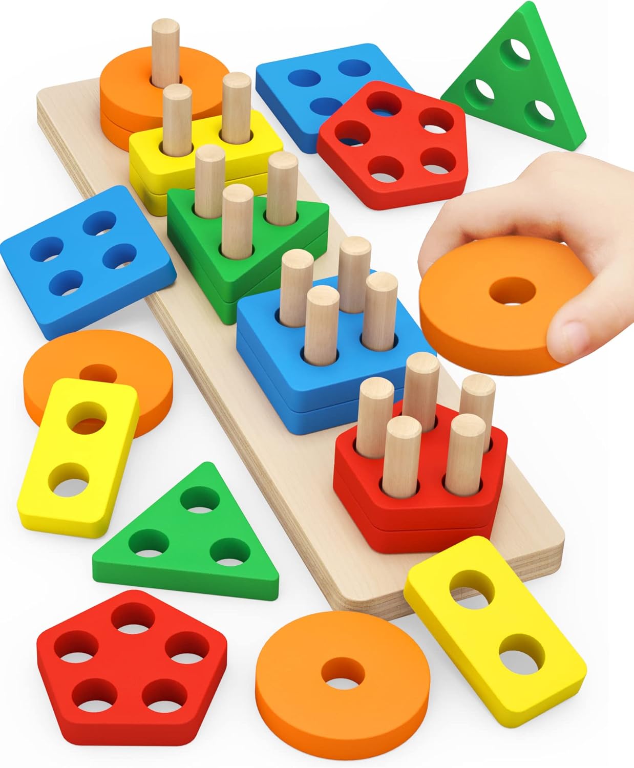 Wooden Sorting & Stacking Toys